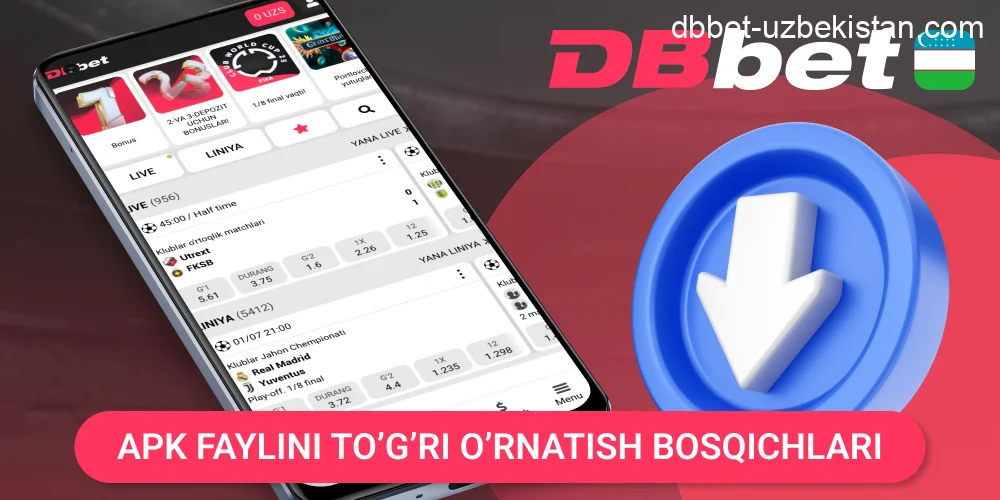 DBbet APK o‘rnatish bosqichma-bosqich