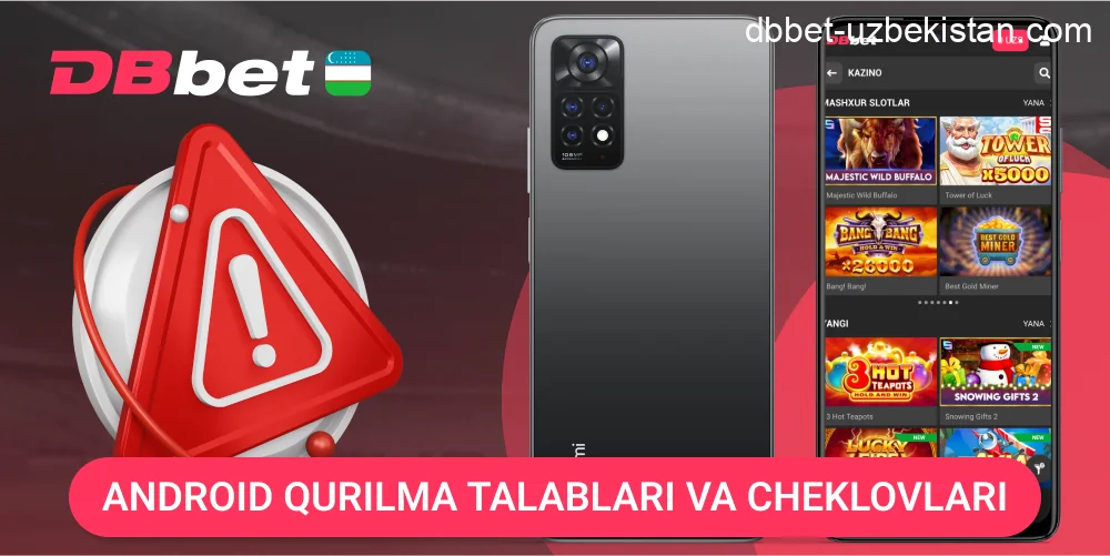 DBbet Android qurilma texnik talablari