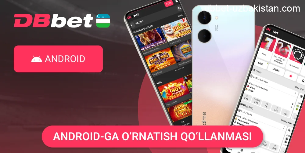 DBbet Android ilovasini yuklash ko‘rsatmasi