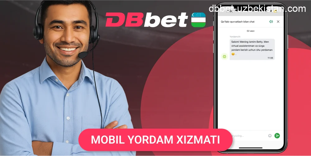 DBbet ilovada qo‘llab-quvvatlash imkoniyatlari